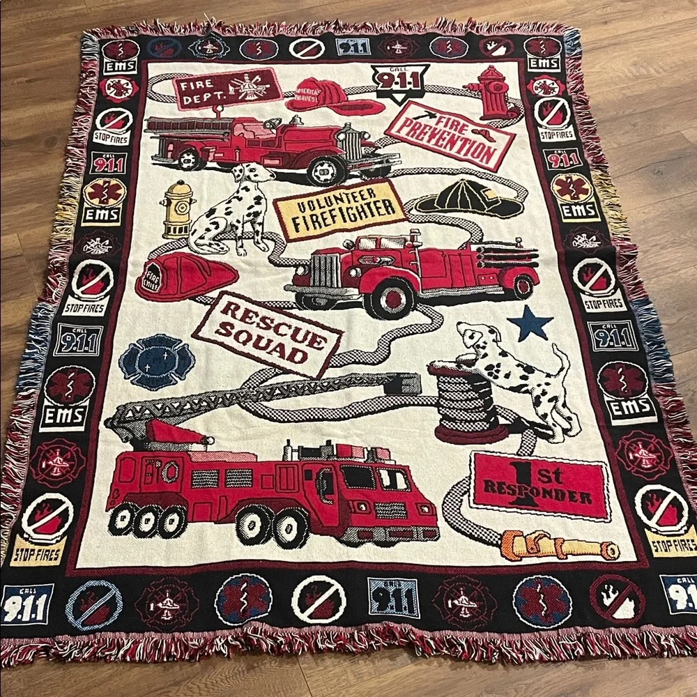 Goodwin Weavers 100% Cotton‎ Woven First Responders Blanket Throw